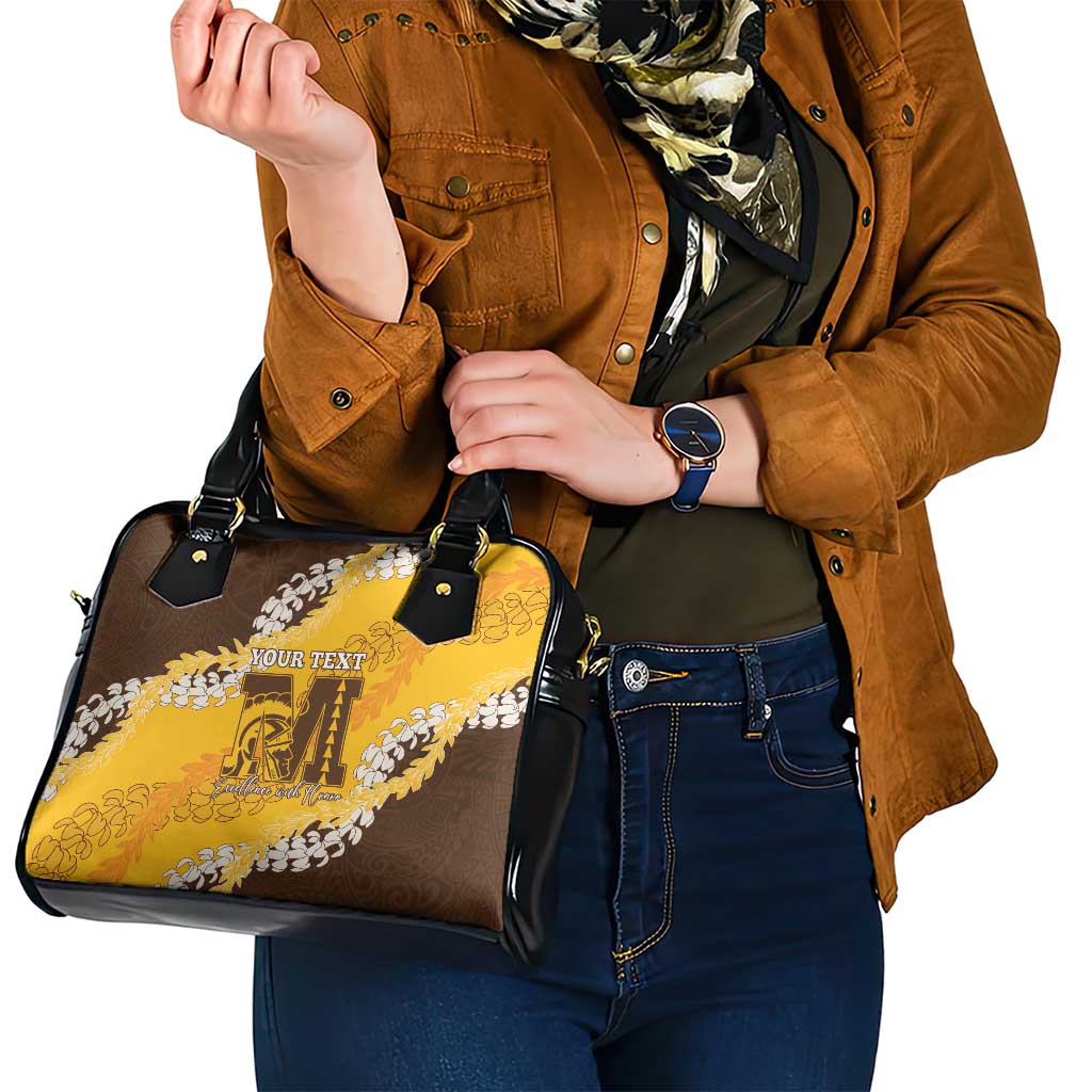 Personalized Mililani Hawaii High School Shoulder Handbag Puakenikeni Lei Hawaiian Pattern - Polynesian Pride
