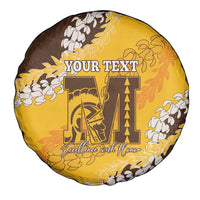 Personalized Mililani Hawaii High School Spare Tire Cover Puakenikeni Lei Hawaiian Pattern - Polynesian Pride