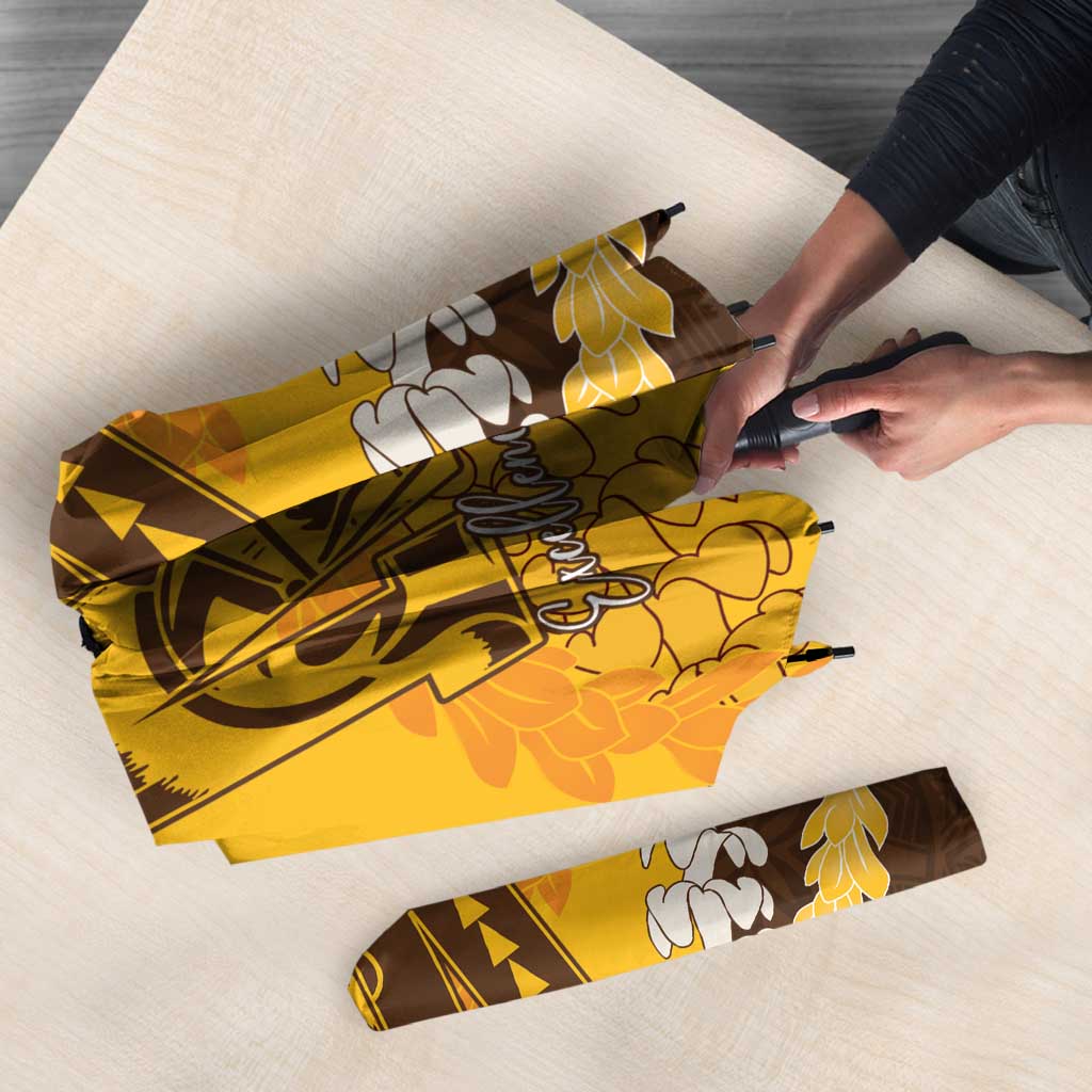 Personalized Mililani Hawaii High School Umbrella Puakenikeni Lei Hawaiian Pattern LT14 - Polynesian Pride