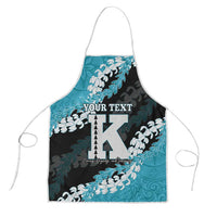 Personalized Kapolei Hawaii High School Apron Puakenikeni Lei Hawaiian Pattern LT14 Teal - Polynesian Pride