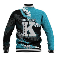 Personalized Kapolei Hawaii High School Baseball Jacket Puakenikeni Lei Hawaiian Pattern LT14 - Polynesian Pride