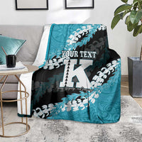 Personalized Kapolei Hawaii High School Blanket Puakenikeni Lei Hawaiian Pattern - Polynesian Pride