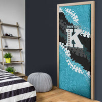 Personalized Kapolei Hawaii High School Door Cover Puakenikeni Lei Hawaiian Pattern LT14 - Polynesian Pride