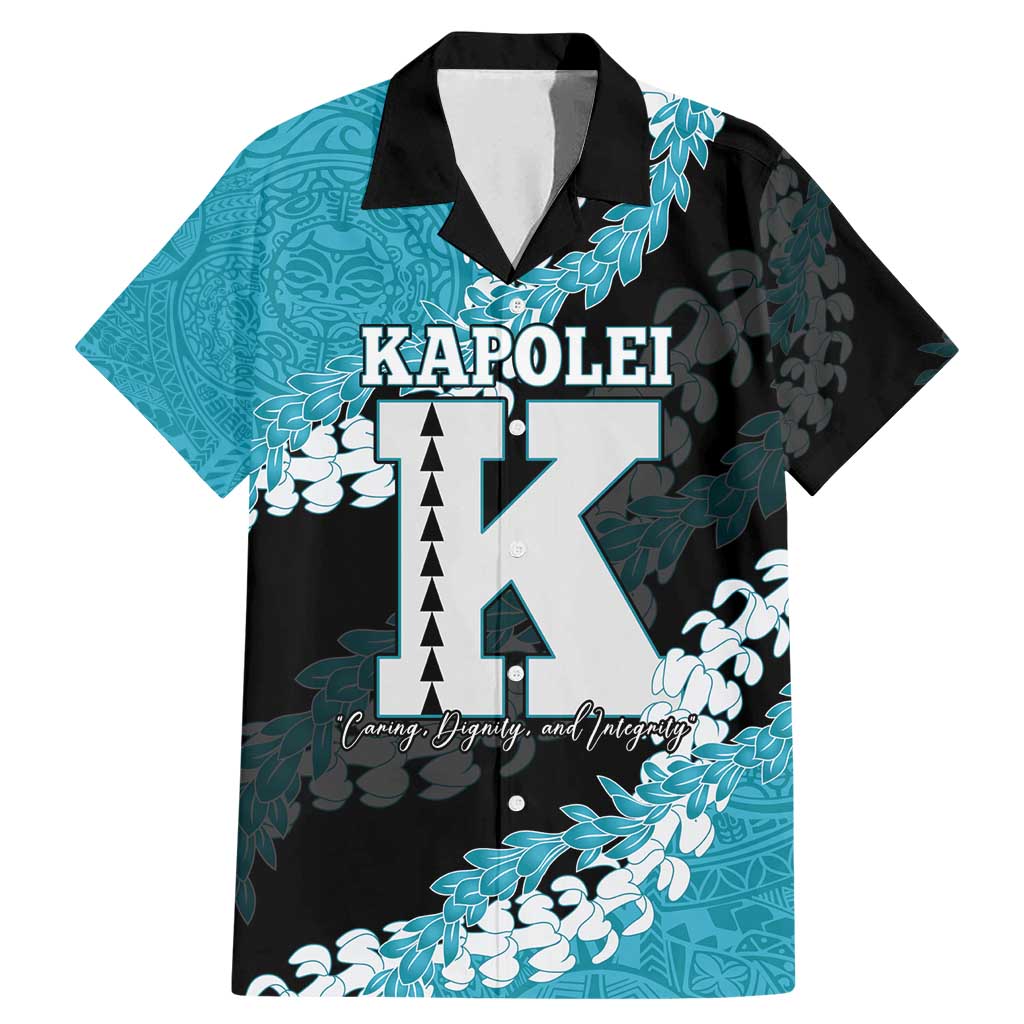 Personalized Kapolei Hawaii High School Family Matching Mermaid Dress and Hawaiian Shirt Puakenikeni Lei Hawaiian Pattern - Polynesian Pride