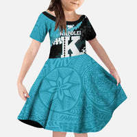 Personalized Kapolei Hawaii High School Family Matching Off The Shoulder Long Sleeve Dress and Hawaiian Shirt Puakenikeni Lei Hawaiian Pattern - Polynesian Pride