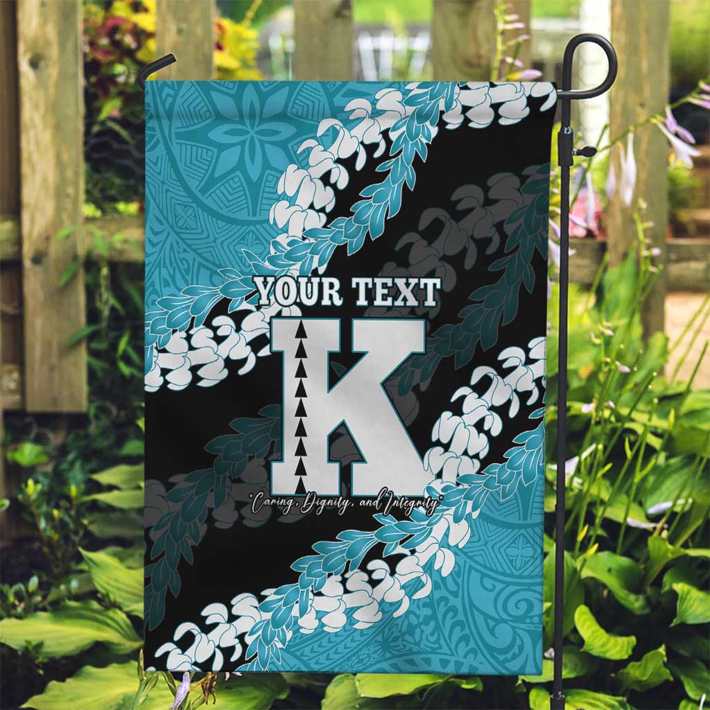 Personalized Kapolei Hawaii High School Garden Flag Puakenikeni Lei Hawaiian Pattern - Polynesian Pride