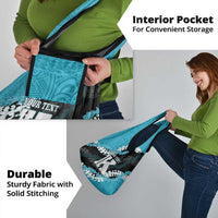 Personalized Kapolei Hawaii High School Grocery Bag Puakenikeni Lei Hawaiian Pattern - Polynesian Pride