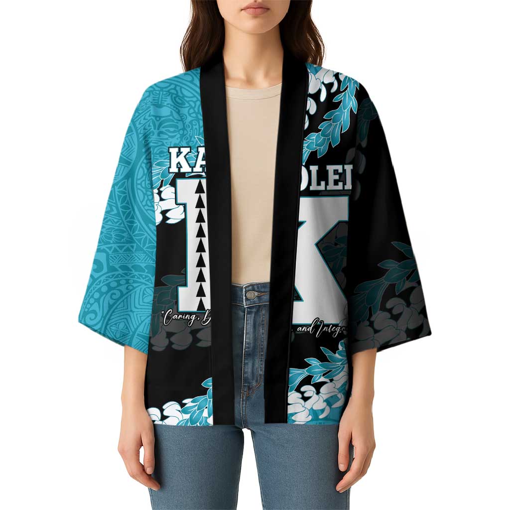 Personalized Kapolei Hawaii High School Kimono Puakenikeni Lei Hawaiian Pattern - Polynesian Pride