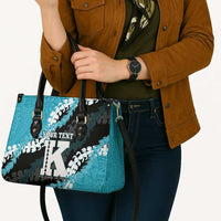 Personalized Kapolei Hawaii High School Leather Bag Puakenikeni Lei Hawaiian Pattern LT14 - Polynesian Pride