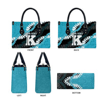 Personalized Kapolei Hawaii High School Leather Bag Puakenikeni Lei Hawaiian Pattern LT14 - Polynesian Pride
