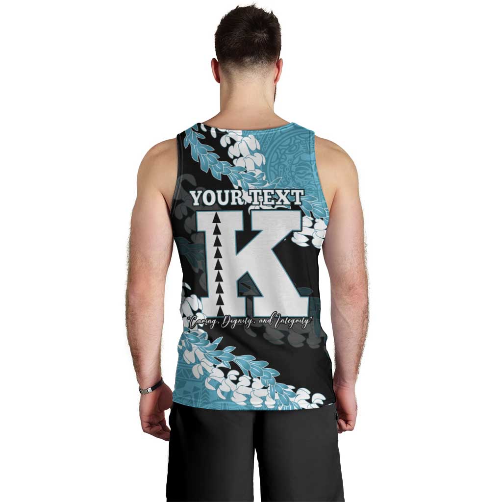Personalized Kapolei Hawaii High School Men Tank Top Puakenikeni Lei Hawaiian Pattern LT14 - Polynesian Pride