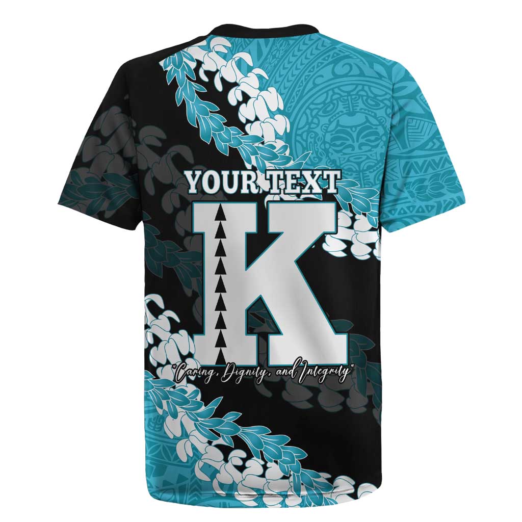 Personalized Kapolei Hawaii High School Rugby Jersey Puakenikeni Lei Hawaiian Pattern LT14 - Polynesian Pride