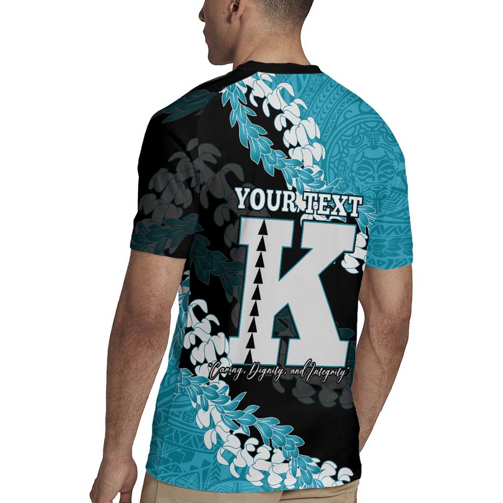Personalized Kapolei Hawaii High School Rugby Jersey Puakenikeni Lei Hawaiian Pattern LT14 - Polynesian Pride