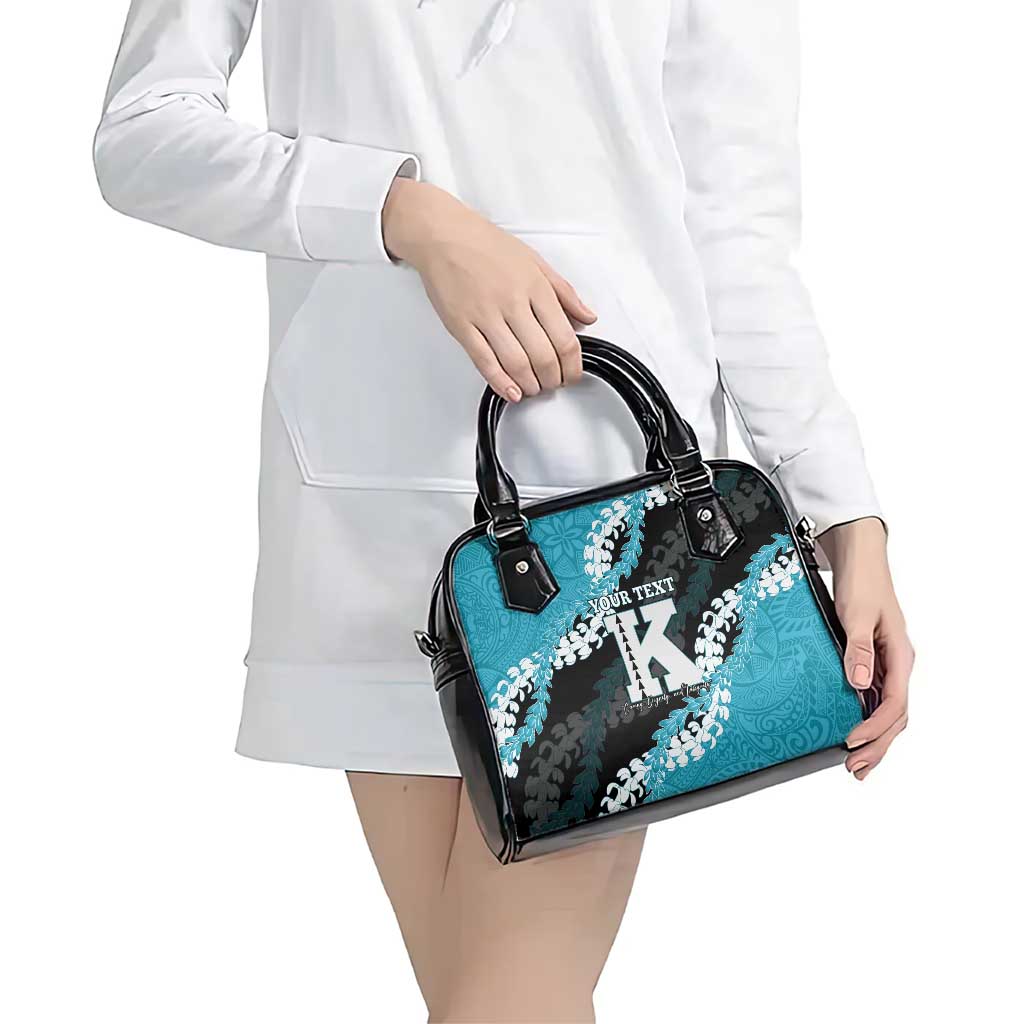 Personalized Kapolei Hawaii High School Shoulder Handbag Puakenikeni Lei Hawaiian Pattern - Polynesian Pride