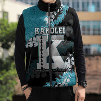 Personalized Kapolei Hawaii High School Sleeveless Puffer Jacket Puakenikeni Lei Hawaiian Pattern LT14 - Polynesian Pride