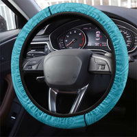 Kapolei Hawaii High School Steering Wheel Cover Puakenikeni Lei Hawaiian Pattern - Polynesian Pride
