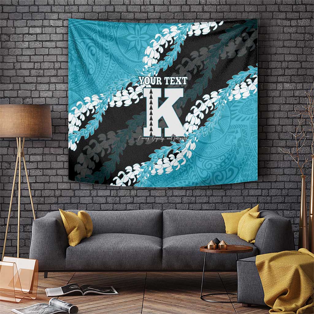 Personalized Kapolei Hawaii High School Tapestry Puakenikeni Lei Hawaiian Pattern - Polynesian Pride