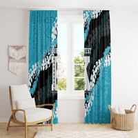 Personalized Kapolei Hawaii High School Window Curtain Puakenikeni Lei Hawaiian Pattern - Polynesian Pride