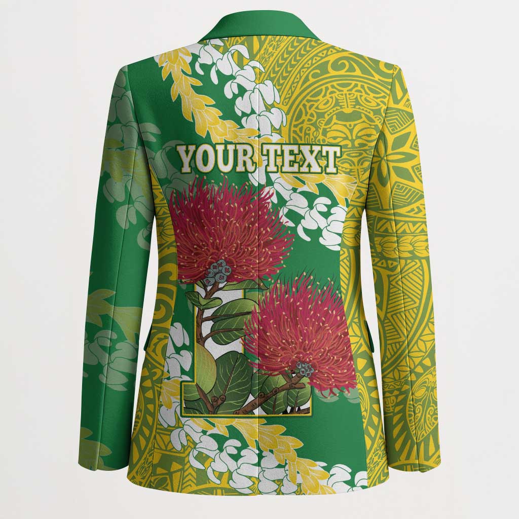 Personalized Leilehua Hawaii High School Blazer Puakenikeni Lei Hawaiian Pattern - Polynesian Pride