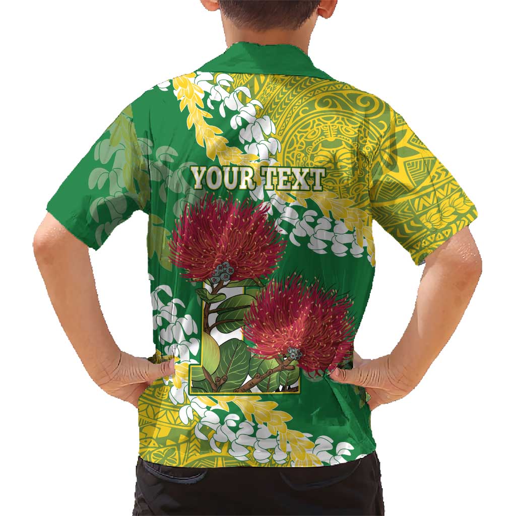 Personalized Leilehua Hawaii High School Family Matching Summer Maxi Dress and Hawaiian Shirt Puakenikeni Lei Hawaiian Pattern - Polynesian Pride