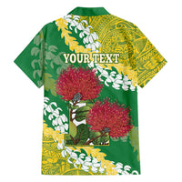 Personalized Leilehua Hawaii High School Family Matching Summer Maxi Dress and Hawaiian Shirt Puakenikeni Lei Hawaiian Pattern - Polynesian Pride