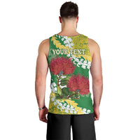 Personalized Leilehua Hawaii High School Men Tank Top Puakenikeni Lei Hawaiian Pattern LT14 - Polynesian Pride