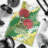 Personalized Leilehua Hawaii High School Men Tank Top Puakenikeni Lei Hawaiian Pattern LT14 - Polynesian Pride