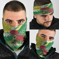 Personalized Leilehua Hawaii High School Neck Gaiter Puakenikeni Lei Hawaiian Pattern - Polynesian Pride