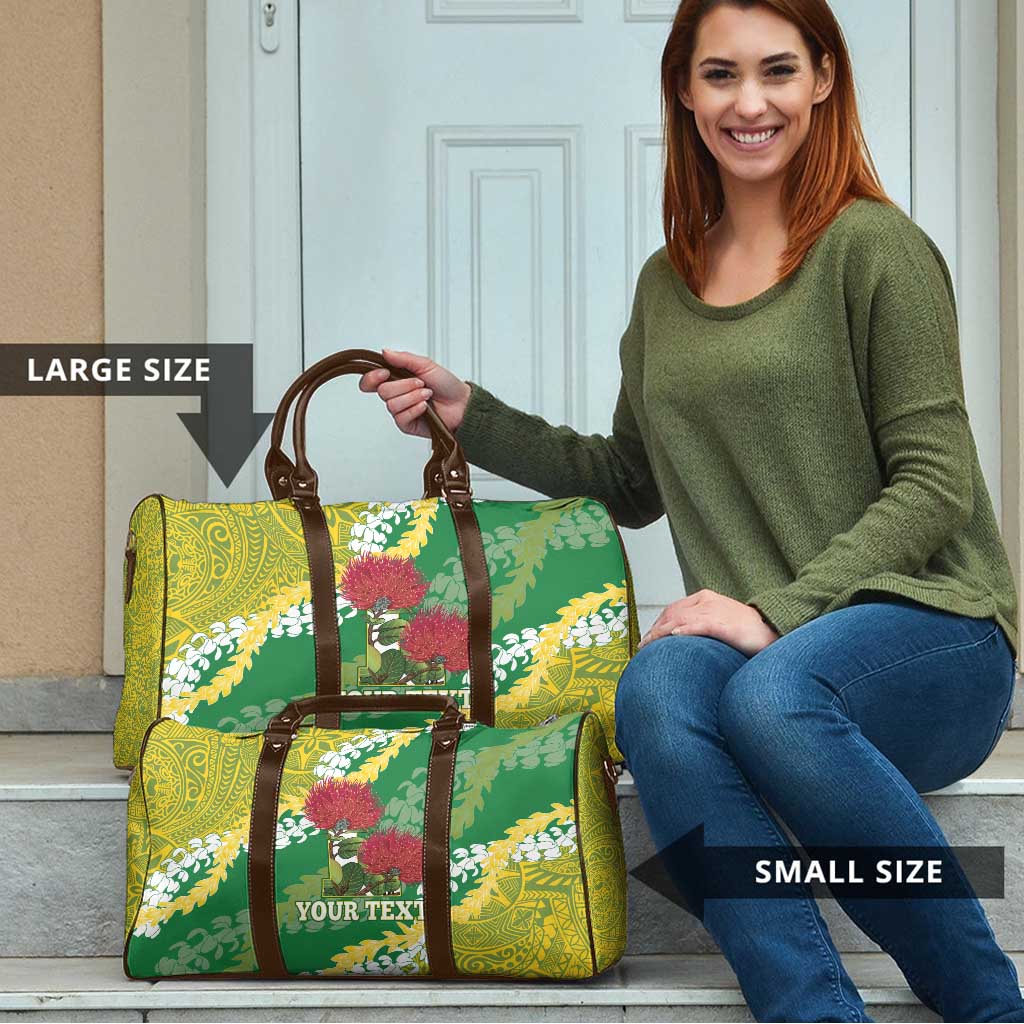 Personalized Leilehua Hawaii High School Travel Bag Puakenikeni Lei Hawaiian Pattern LT14 - Polynesian Pride