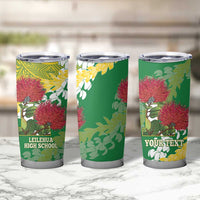 Personalized Leilehua Hawaii High School Tumbler Cup Puakenikeni Lei Hawaiian Pattern LT14 - Polynesian Pride
