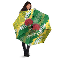 Personalized Leilehua Hawaii High School Umbrella Puakenikeni Lei Hawaiian Pattern - Polynesian Pride