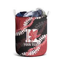 Personalized Kalani Hawaii High School Laundry Basket Puakenikeni Lei Hawaiian Pattern LT14 - Polynesian Pride