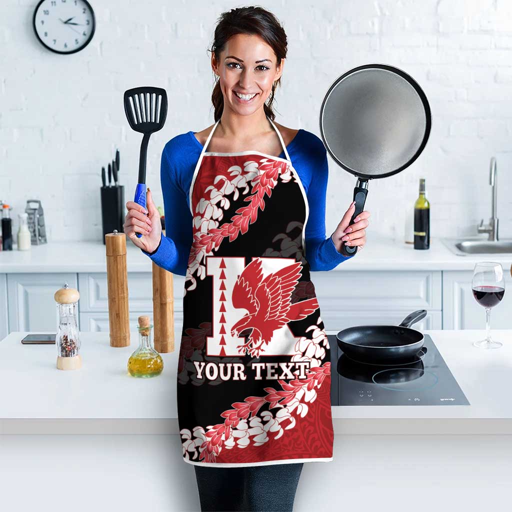 Personalized Kalani Hawaii High School Apron Puakenikeni Lei Hawaiian Pattern LT14 - Polynesian Pride