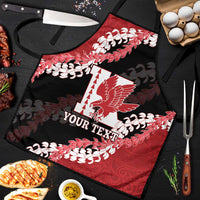 Personalized Kalani Hawaii High School Apron Puakenikeni Lei Hawaiian Pattern LT14 Red - Polynesian Pride
