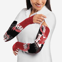 Personalized Kalani Hawaii High School Arm Sleeves Puakenikeni Lei Hawaiian Pattern LT14 - Polynesian Pride