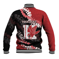 Personalized Kalani Hawaii High School Baseball Jacket Puakenikeni Lei Hawaiian Pattern LT14 - Polynesian Pride