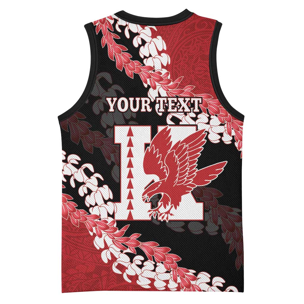 Personalized Kalani Hawaii High School Basketball Jersey Puakenikeni Lei Hawaiian Pattern LT14 - Polynesian Pride