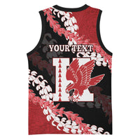 Personalized Kalani Hawaii High School Basketball Jersey Puakenikeni Lei Hawaiian Pattern LT14 - Polynesian Pride