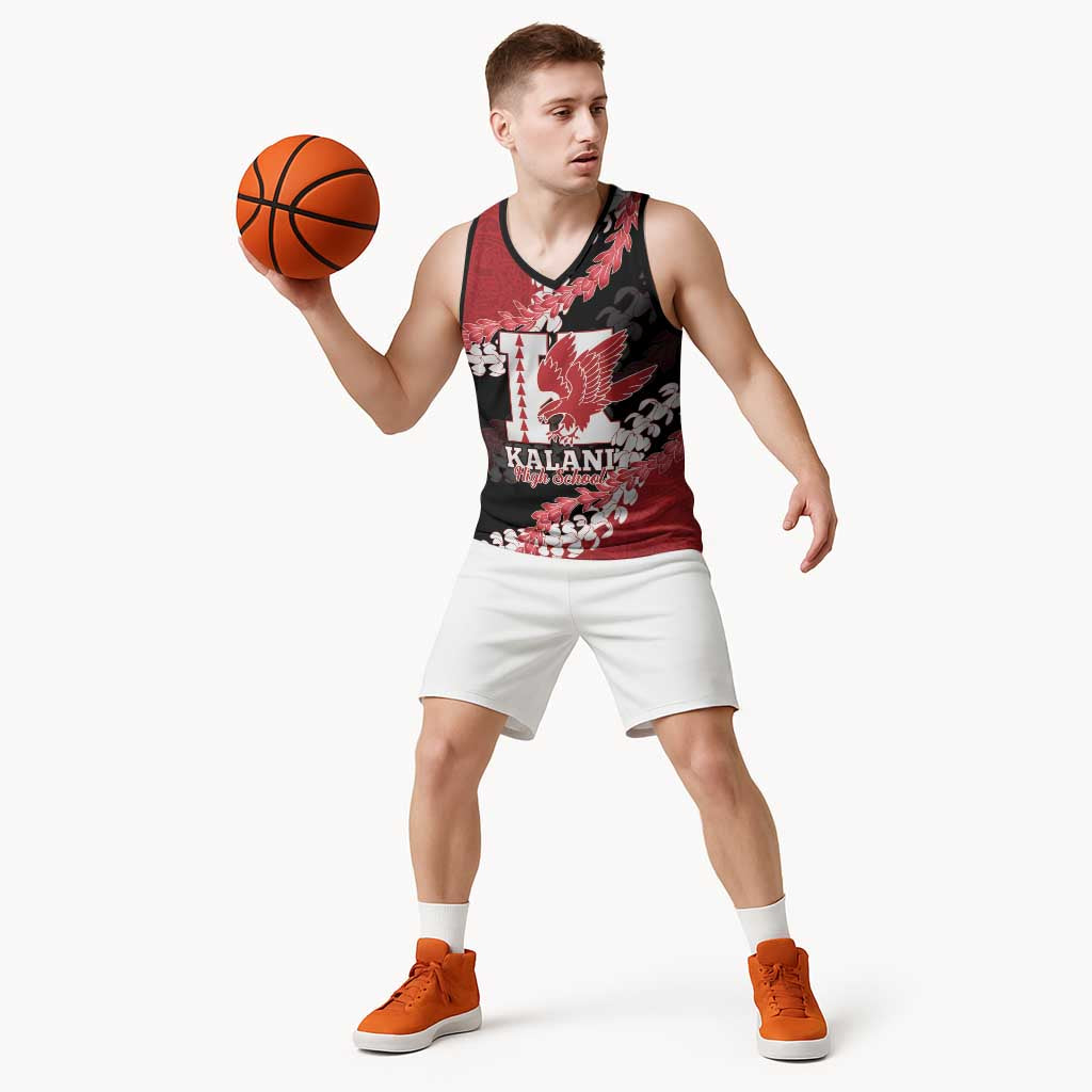Personalized Kalani Hawaii High School Basketball Jersey Puakenikeni Lei Hawaiian Pattern LT14 - Polynesian Pride