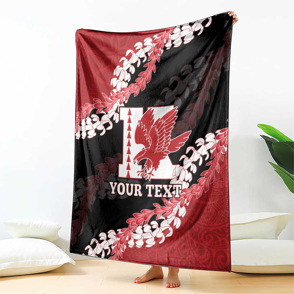 Personalized Kalani Hawaii High School Blanket Puakenikeni Lei Hawaiian Pattern - Polynesian Pride