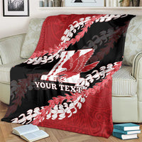 Personalized Kalani Hawaii High School Blanket Puakenikeni Lei Hawaiian Pattern - Polynesian Pride