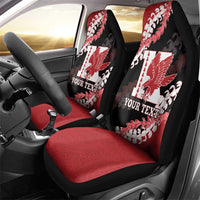 Personalized Kalani Hawaii High School Car Seat Cover Puakenikeni Lei Hawaiian Pattern - Polynesian Pride
