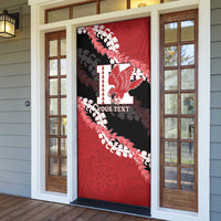 Personalized Kalani Hawaii High School Door Cover Puakenikeni Lei Hawaiian Pattern LT14 - Polynesian Pride