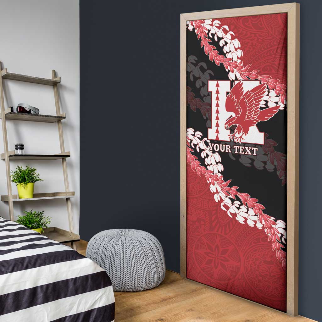 Personalized Kalani Hawaii High School Door Cover Puakenikeni Lei Hawaiian Pattern LT14 - Polynesian Pride