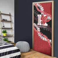 Personalized Kalani Hawaii High School Door Cover Puakenikeni Lei Hawaiian Pattern LT14 - Polynesian Pride