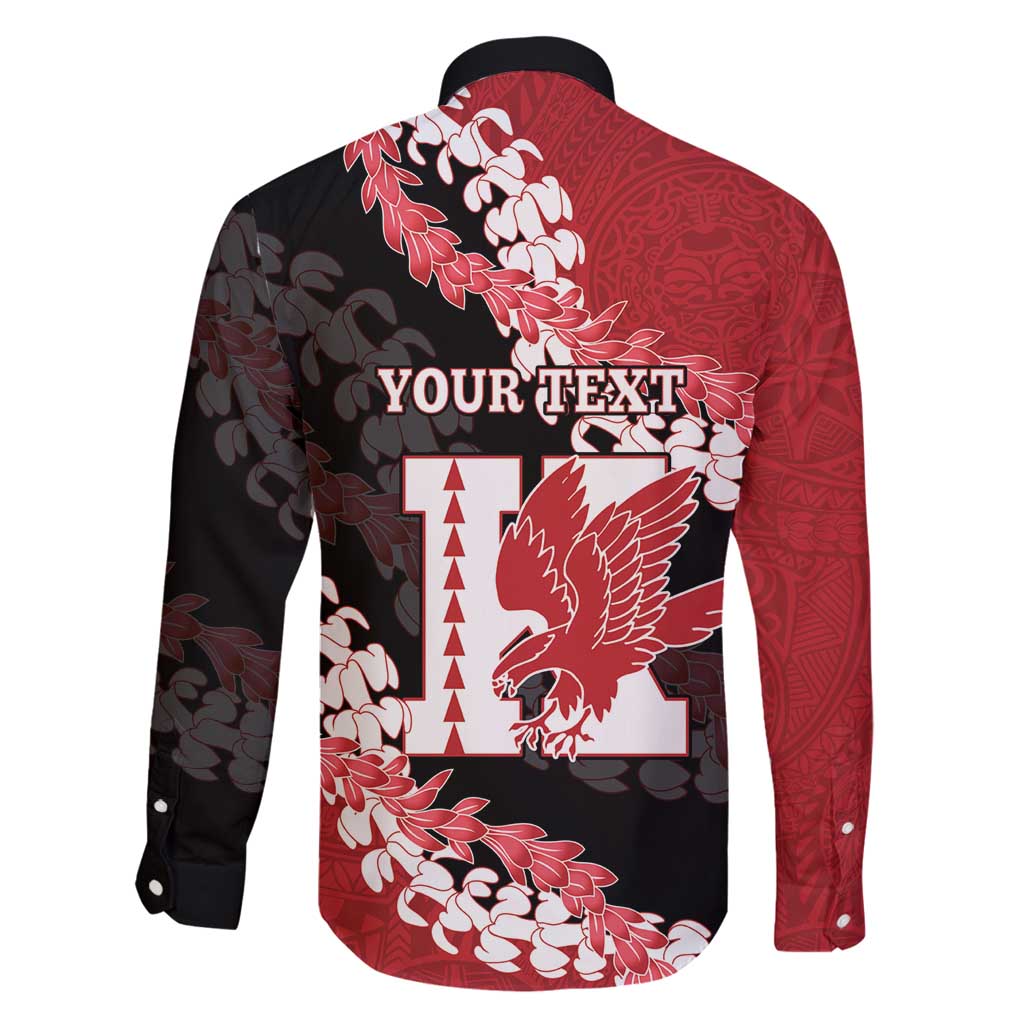 Personalized Kalani Hawaii High School Family Matching Long Sleeve Bodycon Dress and Hawaiian Shirt Puakenikeni Lei Hawaiian Pattern - Polynesian Pride