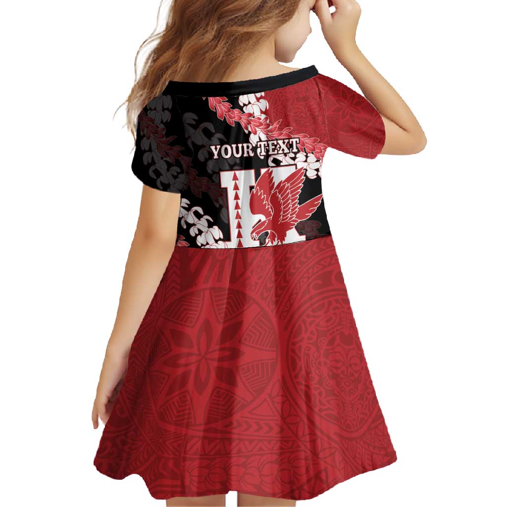 Personalized Kalani Hawaii High School Family Matching Summer Maxi Dress and Hawaiian Shirt Puakenikeni Lei Hawaiian Pattern - Polynesian Pride