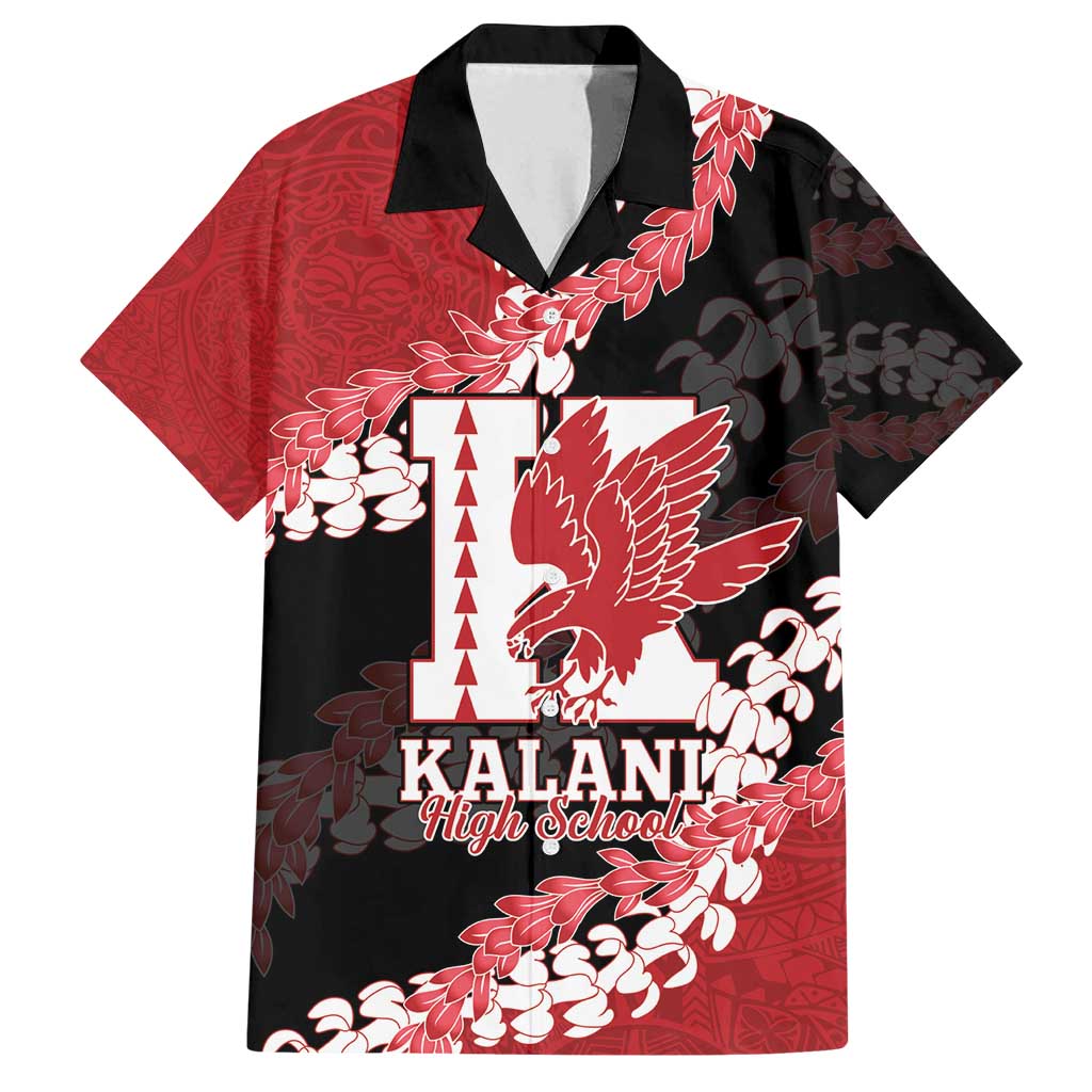 Personalized Kalani Hawaii High School Family Matching Tank Maxi Dress and Hawaiian Shirt Puakenikeni Lei Hawaiian Pattern - Polynesian Pride