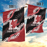 Personalized Kalani Hawaii High School Garden Flag Puakenikeni Lei Hawaiian Pattern - Polynesian Pride