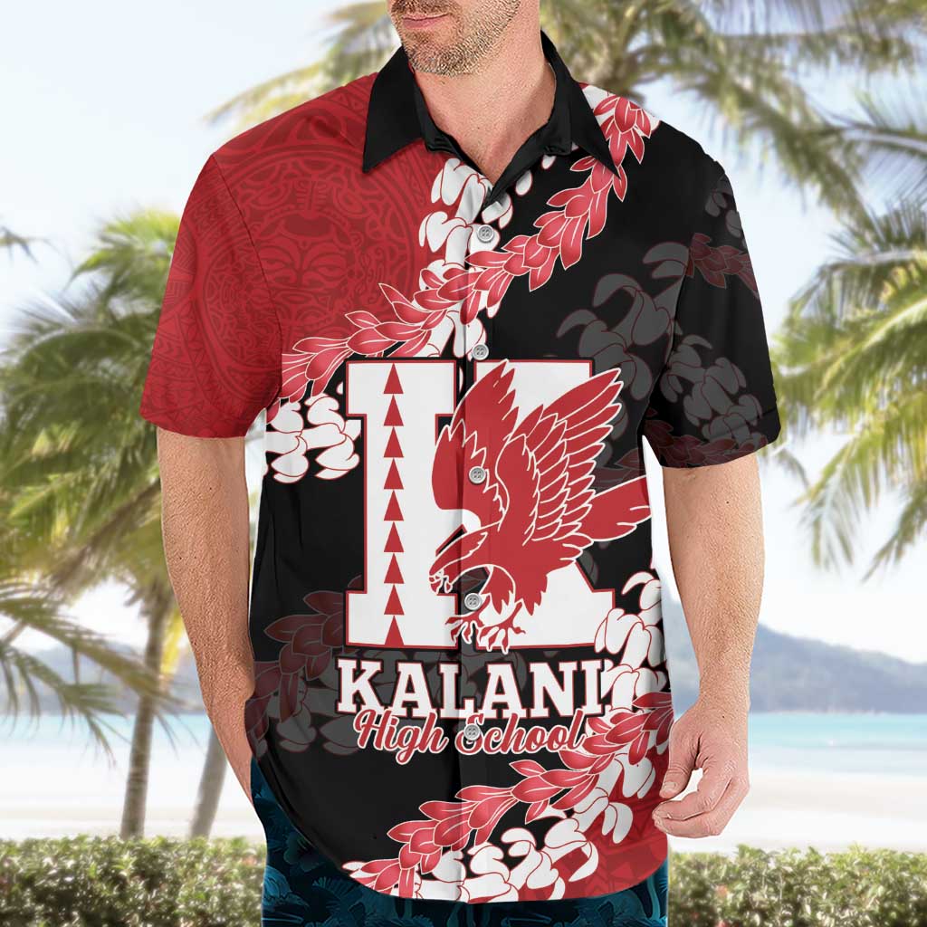 Personalized Kalani Hawaii High School Hawaiian Shirt Puakenikeni Lei Hawaiian Pattern - Polynesian Pride